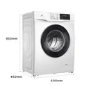 TCL Wasmachine Slim, 6 kg, Slechts 45cm Diep met BLDC Omvormermotor, Stoomwas, Snelwas 15 min, Automatische Gewichtsherkenning, Kleding Toevoegen [Energieklasse B] FF1006WB0 image 8