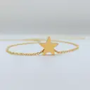 16-Inch 18K Gold Plated Star Charm Necklace, Celestial Stainless Steel Dainty Pendant image 1