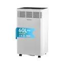 ELECCI 60L/D Dehumidifiers with Purification, 6.2L Water Tank, Auto Defrost, 24H Timer, R290, Continuous Drainage with Drain Hose, Ideal for 120m² Rooms. image 0