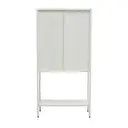 Interiors by Premier Display Cabinet Acier Metal White Tall image 2
