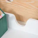 HOMCOM Kids Desk and Chair Set 2 Pieces Children Study Table with Storage Pull-Out Drawer Bookshelf for 3-6 Years Writing, Reading, Drawing image 3