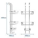 Croydex Hook Over Three Tier Storage Basket image 4
