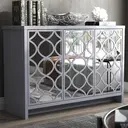 Galano Iris 3 Door Sideboard – Storage Cabinet with Drawers for Living Room, Bedroom & Kitchen, Grey image 3