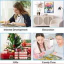 JU7CER Wildflower 5D Diamond Painting Kit - Adult Beginner-Friendly | Home Wall Decor & Gift 12×16 Inches (30×40cm) image 5