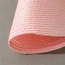 PP Round Placemat
Light Pink，Set of 6 Round Braided Placemats Table Mats for Dining Tables Washable Non-Slip Place Mats 15 inch for Home Decoration image 7