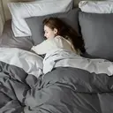 Bedsure Parure de lit 100 % polyester Quiet Shade - 1 housse 200 x 200 cm et 2 taies 80 x 80 cm image 1