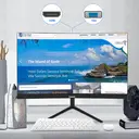 Gawfolk GF220C Moniteur plat 22 pouces 1080p Full HD, taux de rafraîchissement 75 Hz, protection oculaire anti-lumière bleue et sans scintillement, antireflet, HDMI/VGA, montage VESA 75 x 75 mm, noir élégant, prise UE image 3