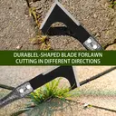 FLORA GUARD joint scraper, double-sided sharp stainless steel blade used for removing moss and weeds in slab joints, weed knife with ergonomic handle image 4