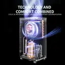 ELECCI 60L/D Dehumidifiers with Purification, 6.2L Water Tank, Auto Defrost, 24H Timer, R290, Continuous Drainage with Drain Hose, Ideal for 120m² Rooms. image 1