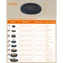 SONGMICS Fluffy Calming Donut Dog Bed with Removable, 140 x 140 x 20 cm, Washable Cover, Dark Gray image 7