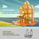 XINQIYUAN Jouet Éducatif Dalles Magnétiques Billes Magnétiques Enfant Set de Blocs de Construction Assemblage Dalles Thème Villa 7.5cm 81pièces [Mélange aléatoire – Couleurs issues uniquement de la photo principale] image 2