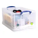 Really Useful Plastic Storage Box 64L Clear (Pack of 2) image 4