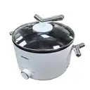 Plodon Electric Hot Pot 2.0L Portable Multifunctional Non-stick Cooking Pot, 1000W Rapid Noodles Electric Pot Wok Slow Cooker for Steak, Egg, Ramen, Oatmeal Soup with Dual Power Control image 8
