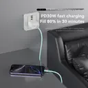 PAVAREAL Q51PD27W Zinc Alloy Fully Compatible Super Fast Charging Data Cable Blue image 5