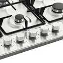 Belling GHU753RI STA Gas Hob – 75cm Stainless Steel, 5 Burners, Cast Iron Pan Supports, Multi-Point Ignition image 3