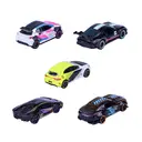 Majorette Neon Racers 1:64 Die-Cast Metal 5 Car Gift Set， Black with Neon Accents image 3