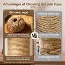 MADLAND Corde de chanvre, longueur 50 m, largeur 2 cm, 1 rouleau image 4