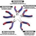 WORKPRO W001305 Mini Precision Pliers Set, Jewellery Pliers, 5 Pieces image 1