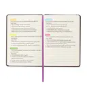 Jubiluu Carnet ligné A5 à couverture rigide texturée avec marque-pages et élastique - Plum Journal image 7