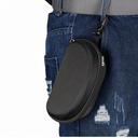 EVA Hard Shell Glasses Case with Zipper & Belt Clip, Portable Anti-Scratch Sunglasses Holder for Travel Outdoor(Black) image 9