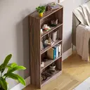 Vida Designs Bookcase Cambridge 4 Shelves Walnut Large image 4