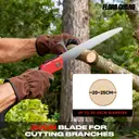 FLORA GUARD 12 Inch Folding Pruning Saw, Quality SK-5 Steel, Soft Grip Hand Saw for Wood Gardening Camping Bushcraft image 0