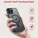 Dpower KC26 Coque Compatible avec MagSafe pour iPhone 17 Série - Dos Mat Semi-Transparent, Protection Antichoc Militaire - 7 Couleurs Noir iPhone 17 image 1