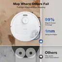 ECOVACS DEEBOT N30 PRO OMNI Robot Vacuum and Mop - 10,000Pa Suction, TruEdge Adaptive Edge Mopping, ZeroTangle 2.0 Technology,60℃ Hot Water Mop Washing, Hot Air-Drying, Self-Emptying, Auto-lift Mopping image 1