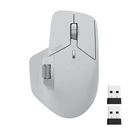 Rapoo MT760L kabellose Bluetooth-Maus für mehrere Geräte, Bluetooth 5.0 und 2,4 GHz Multimode-Verbindung, bis zu 4 Geräte, M+ Cross Computer-Technologie, 11 programmierbare Tasten, 4K DPI, 90 Tage Akkulaufzeit, PC – hellgrau image 0