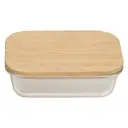 Maison by Premier 640ml Glass Container With Bamboo Lid image 2