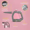 Swan x TV's Queen of Clean Handheld Steam Cleaner, 3 Steam Pressure Settings, 9 Attachments, 5 m Cable, 220 ml Tank - Pink, SC17350QOCN image 5