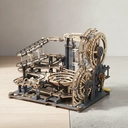 Robotime ROKR Puzzle 3D en bois Circuit à billes Ville de nuit 32,5 x 21,4 x 22,8 cm, 1 pièce, décoration à la maison, décoration d’étagère,Cadeaux artisanaux pour adultes et adolescents,Jouets éducatifs image 6