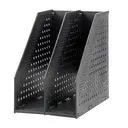 Deli Tri-Fold File Organizer, Office Desk Storage, Dark Gray, 1-Unit image 4