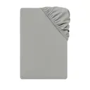 LEBONSOIR Drap-housse 140 x 200 cm, Bonnet profond 30 cm / 12 po - Microfibre douce, Élastique anti-déchaussement, 1 Drap-housse uniquement - Gris clair image 1