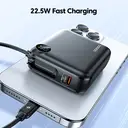 Toocki Batterie externe ultraplate à chargement rapide 10 000 mAh avec entrée/sortie USB-C, 22,5 W PD3.0 QC4+ image 2