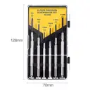 Deli 6Pcs Clock Precision Screwdriver Set ,Anti-Magnetic Tips & Ergonomic Metal Handle for Delicate Repair image 2