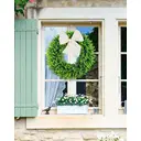24 Inch Large Boxwood Wreaths-1pcs image 7