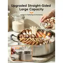 PURECOOK 304 Hot Pot Series | 304 Double | Bottom Hot Pot with Heat | Resistant Handle for Plain Broth image 5