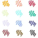 WRITECH Arts Sign Brush Pen 12 Assorted Multi Colors image 1