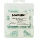 Fixman Hex Bolts & Nuts Pack 75pce image 2