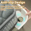 Lot de 4 Pinces de Fixation pour Draps-Housses, Installation Facile, pour Maintenir Draps et Matelas, avec Bandes de Fixation (Blanc) image 1