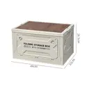 WINPEX Panier pliable avec poignées et clapets en bois - Taille L image 2