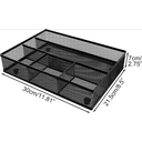 Senhoglb Plateau organisateur en maille pour tiroir - Noir - Vente d’année nouvelle - Sélection cadeaux image 1