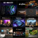 METZ 55MNE8000Z TV MiniLED 144 Hz 55 pouces (140 cm), QLED+ UHD, HDR10+, Smart TV Google, Dolby Vision Atmos, HDMI 2.1, MEMC, Upscaling 4K AI, protection des yeux (faible lumière bleue, sans scintillement) image 2