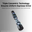 STARESSO Electric Coffee Grinder, Portable Burr Grinder with Adjustable Grind Settings, One-Touch Operation, Type-C Rechargeable 1000mAh Battery, All-Metal Body for Espresso, Pour Over & French Press, D6E PLUS image 7