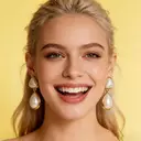 Boucles d'oreilles pendantes VoxorAI dorées, inspirées de Chanel, en forme de larme française et perles, boucles d'oreilles manchette, puces d'oreilles, toutes saisons image 2