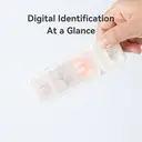 JORDAN&JUDY Small Pill Organizer Portable Mini Daily Pill Case Tablet Cutter Storage Box 1 pc White image 4