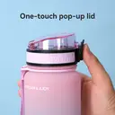 JORDAN & JUDY Tritan Sports Water Bottle with Handle - Ombre Black, 1000ml image 6