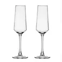 Ju7cer Lot de 2 verres à vin en verre transparent - 175 ml image 5