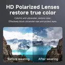 Verbex G02 Blue AI Glasses Smart Glasses Bluetooth Glasses Translation Glasses Listen to Music Answer Phone Calls Voice Wake-up Weather Forecast ChatGPT Connectivity image 1